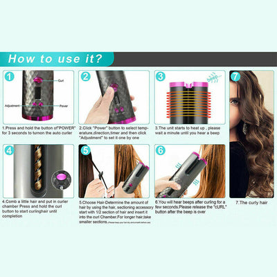 Women's Portable Hair Curling Iron
