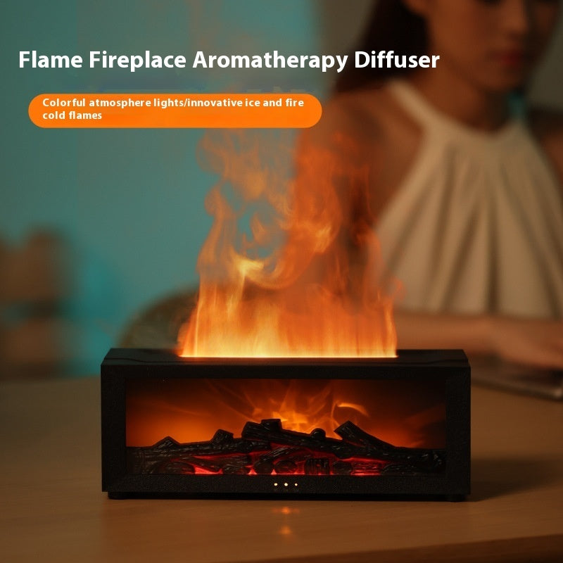 Aromatherapy Mini Fireplace Humidifier