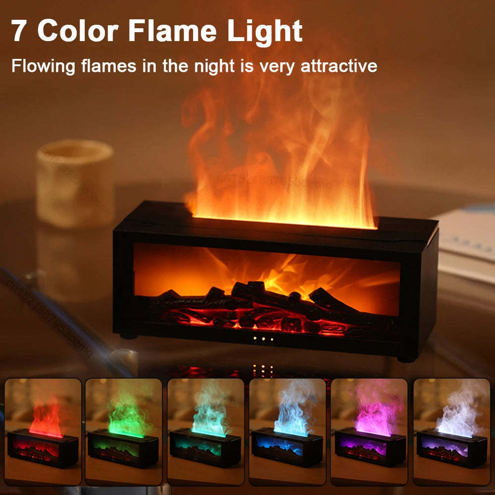 Aromatherapy Mini Fireplace Humidifier