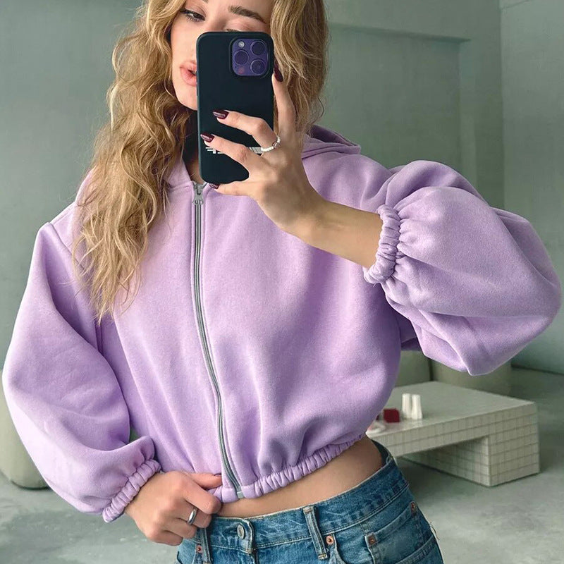 Women's Crop Top Hoodie