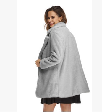 Women's Faux Fur Long Jacket