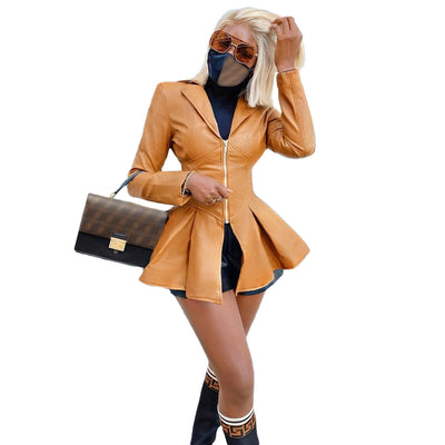 Women's Leather Toned Commuter Jacket