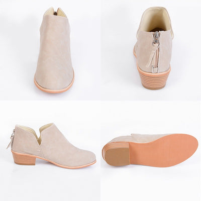 Women's Retro High Heel Ankle Boots