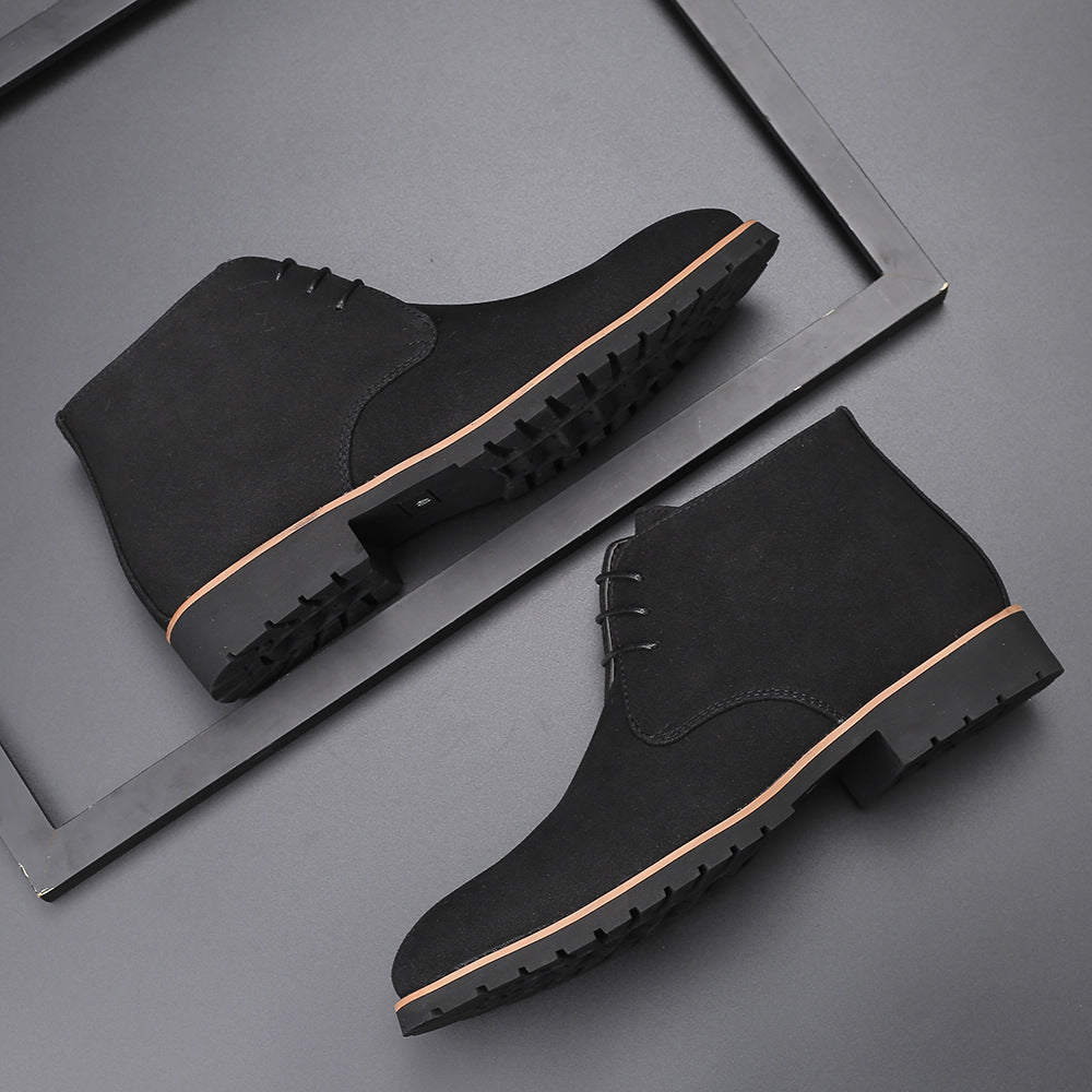 Men's Casual Heeled Dress Boots