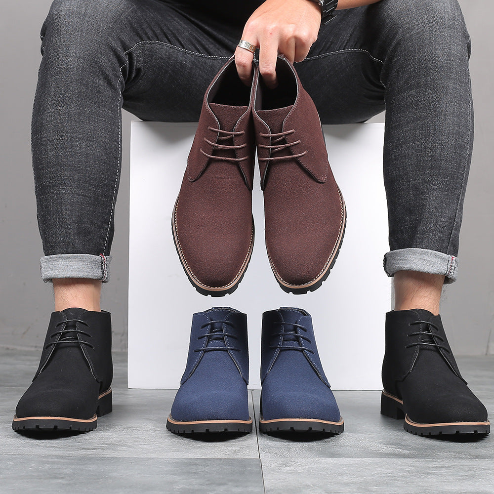 Men's Casual Heeled Dress Boots