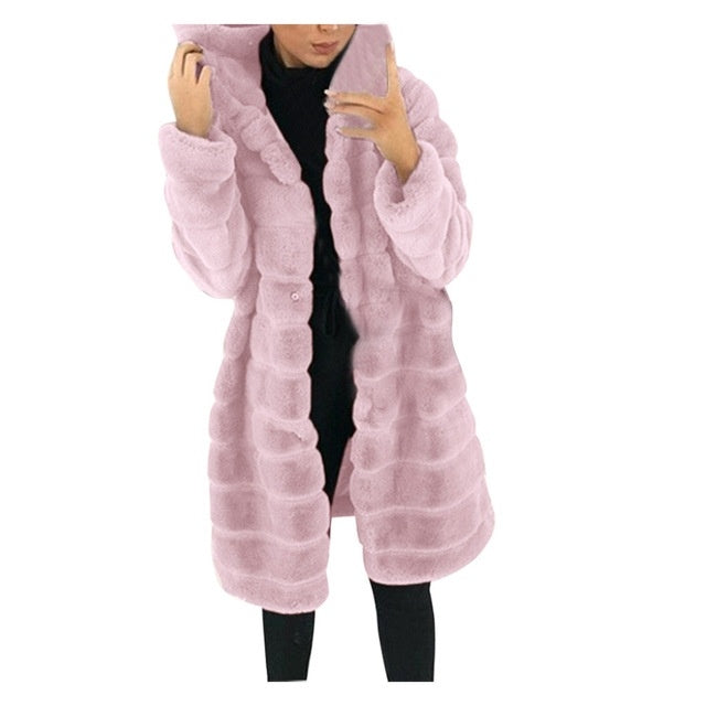 Women's Plush Long Jacket