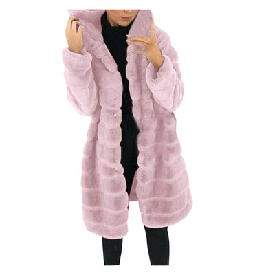 Women's Plush Long Jacket