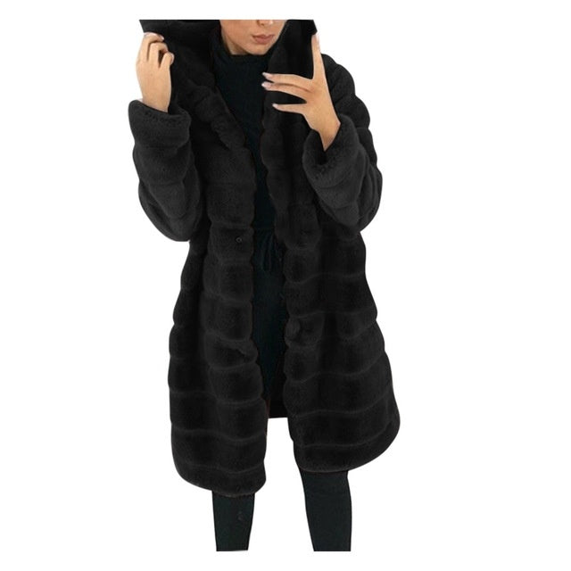 Women's Plush Long Jacket
