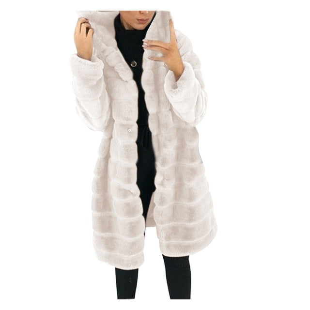 Women's Plush Long Jacket
