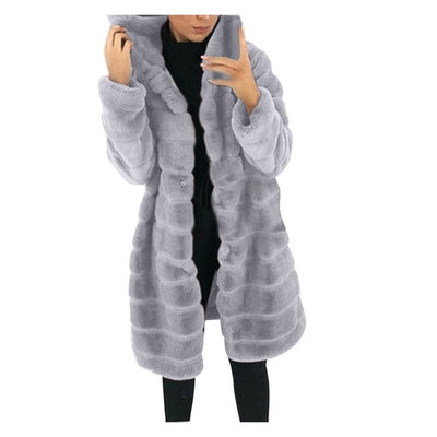 Women's Plush Long Jacket