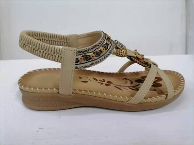 Women's Flower Rhinestone Beach Sandals