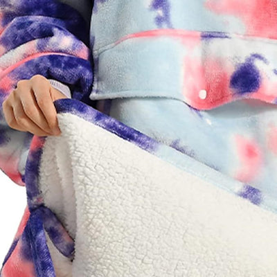 Women's Oversized Tie Dyed Blanket Hoodies
