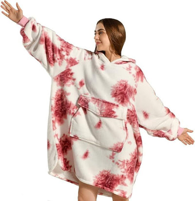 Women's Oversized Tie Dyed Blanket Hoodies