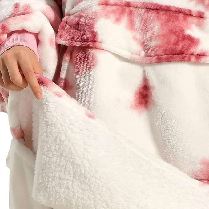 Women's Oversized Tie Dyed Blanket Hoodies