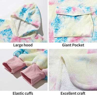 Women's Oversized Tie Dyed Blanket Hoodies