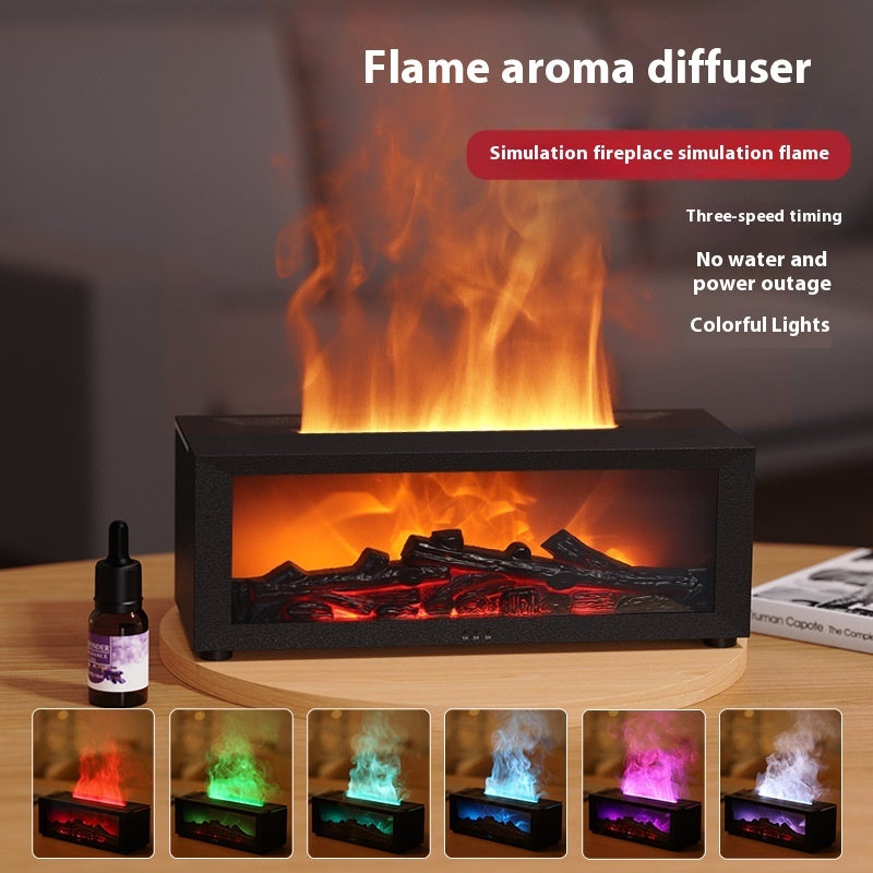 Aromatherapy Mini Fireplace Humidifier