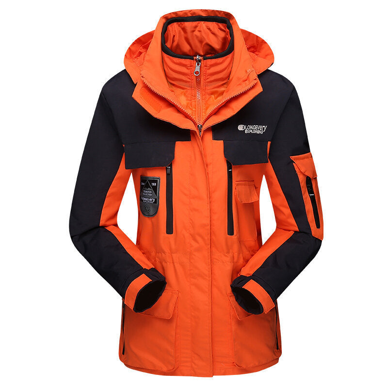 Women's Glacier Three In One Jacket With Two Detachable Jackets
