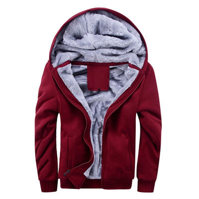 Men's Inner Wool Hooded Jacket
