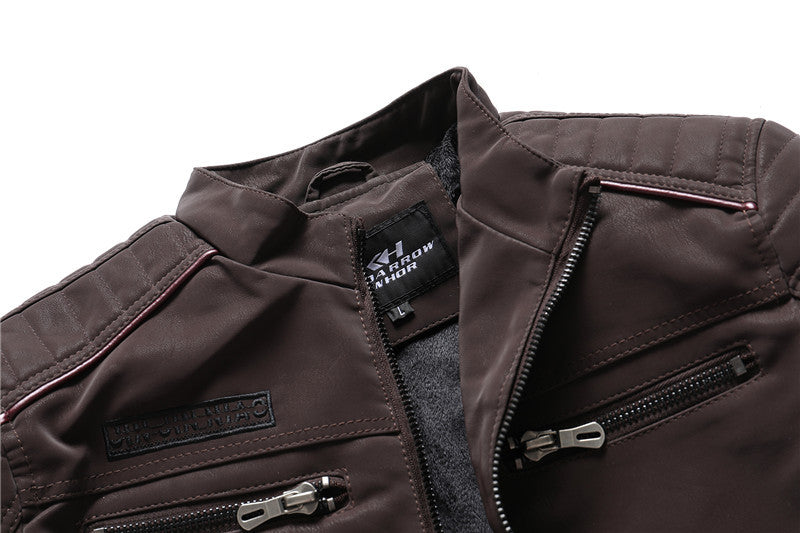 Men's Fashion PU Leather Jacket