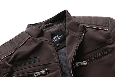 Men's Fashion PU Leather Jacket