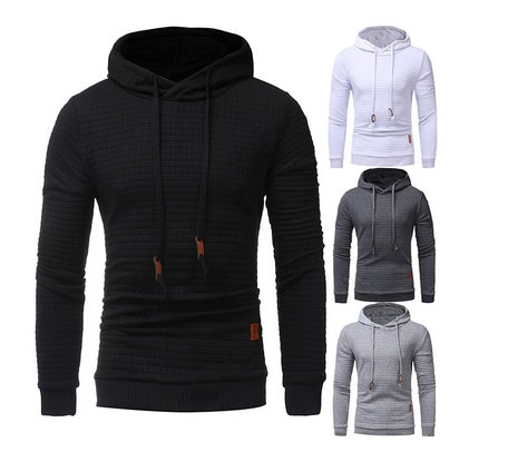 Men's Casual Quilted Hoodies