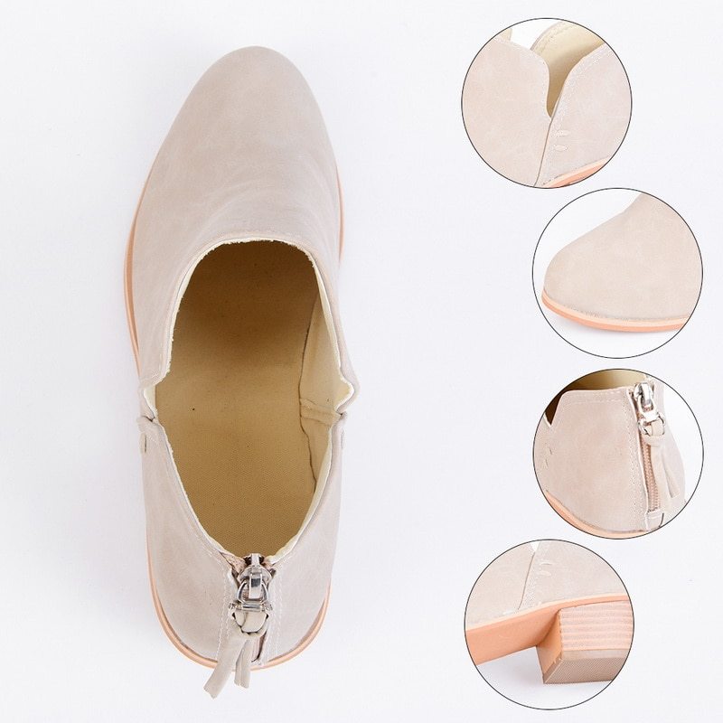 Women's Retro High Heel Ankle Boots