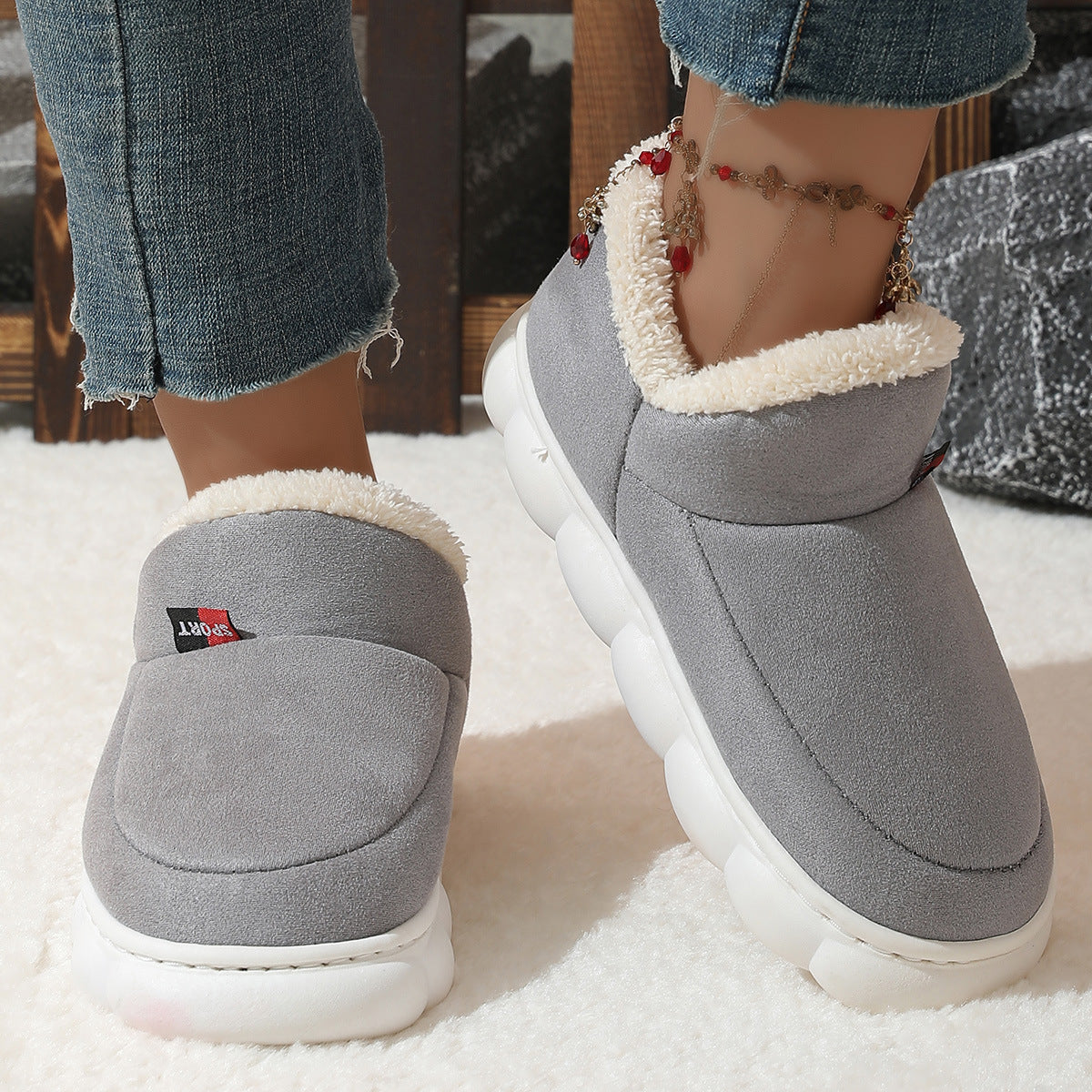 Winter Plush Cotton Slipper Shoes