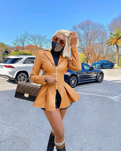 Women's Leather Toned Commuter Jacket