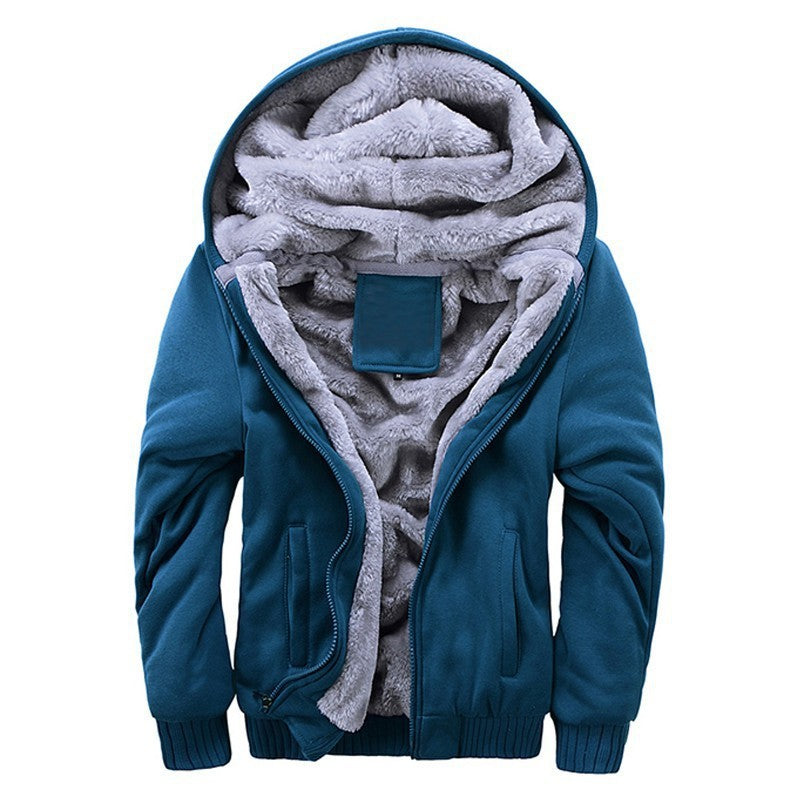 Men's Inner Wool Hooded Jacket