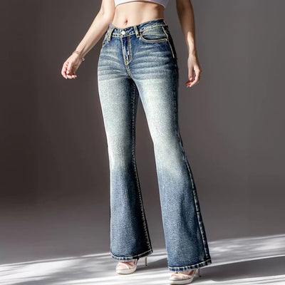 Women's Vintage Flared Bottom Jeans