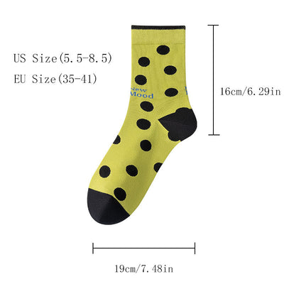 Women's 8 Pairs Colorful Crew Socks