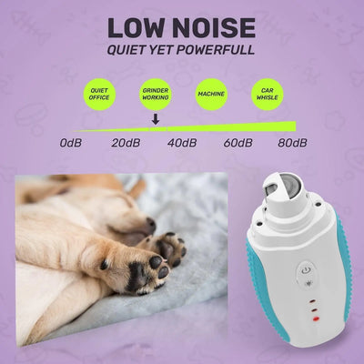 Dog and Cat Nail Grinder Low Noise and Vibration 3 Speed