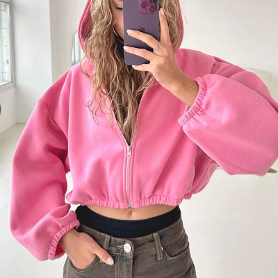 Women's Crop Top Hoodie