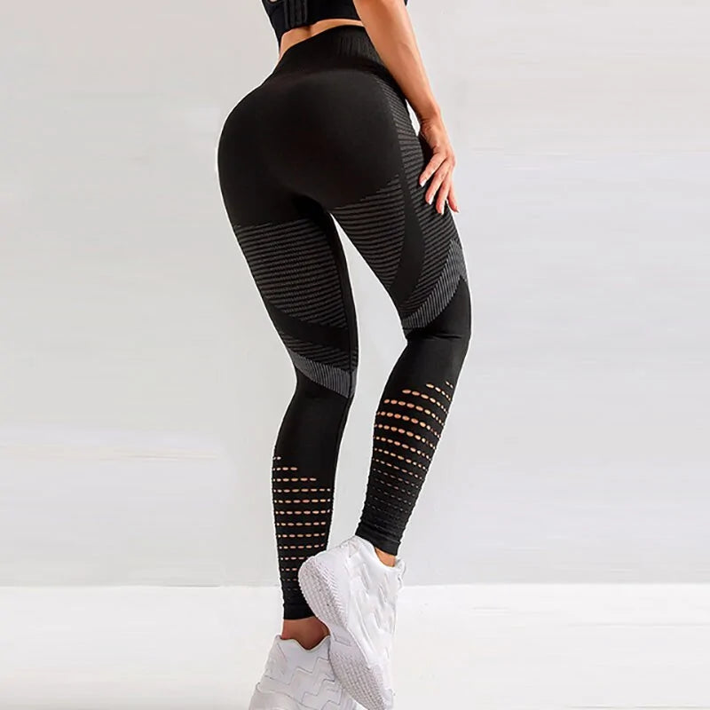 Women's SALSPOR Shark Bite High Waist Yoga Leggings