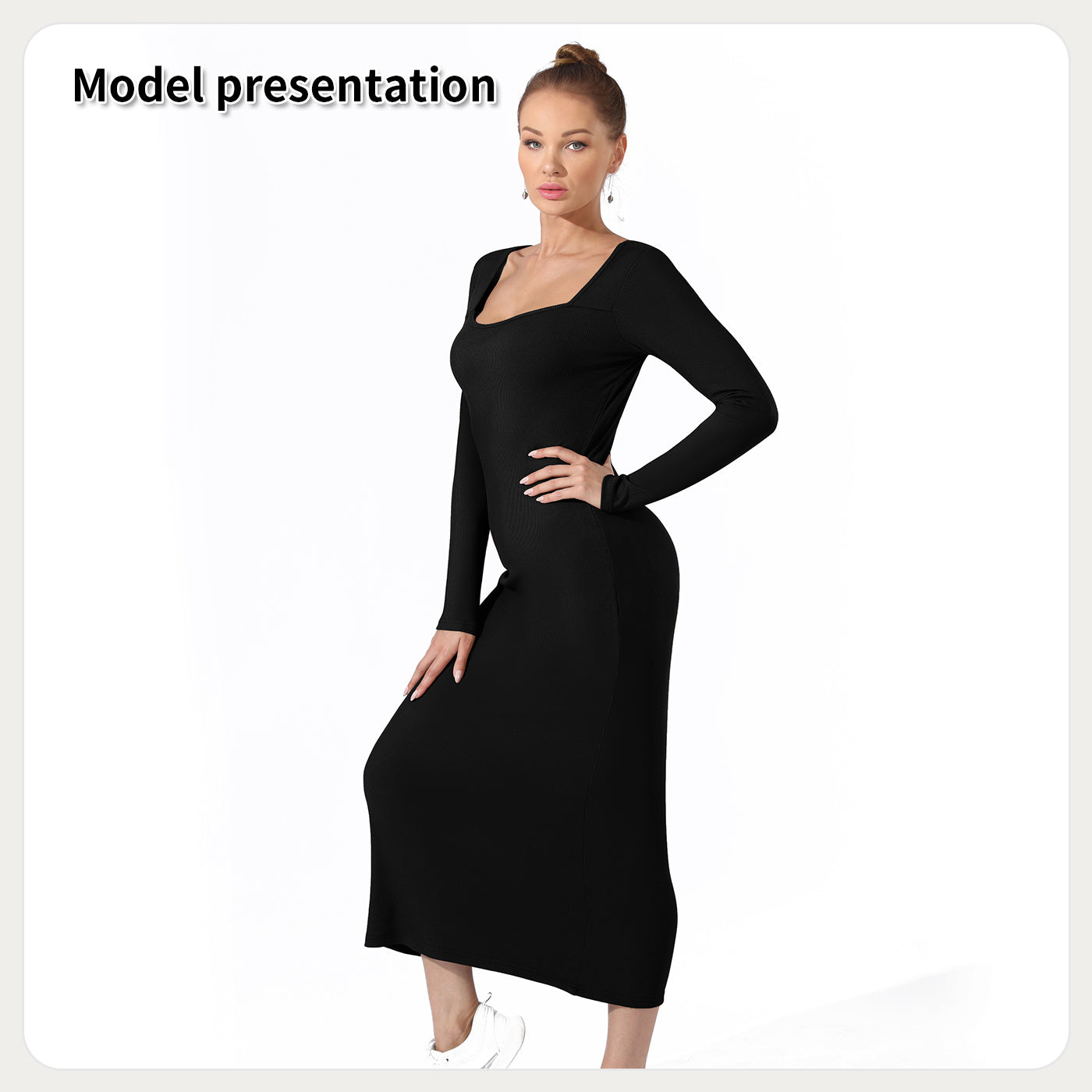 Women's Fashion Long Sleeve Dress