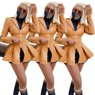 Women's Leather Toned Commuter Jacket