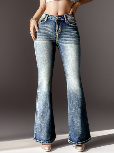 Women's Vintage Flared Bottom Jeans
