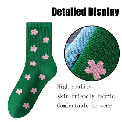 Women's 8 Pairs Colorful Crew Socks