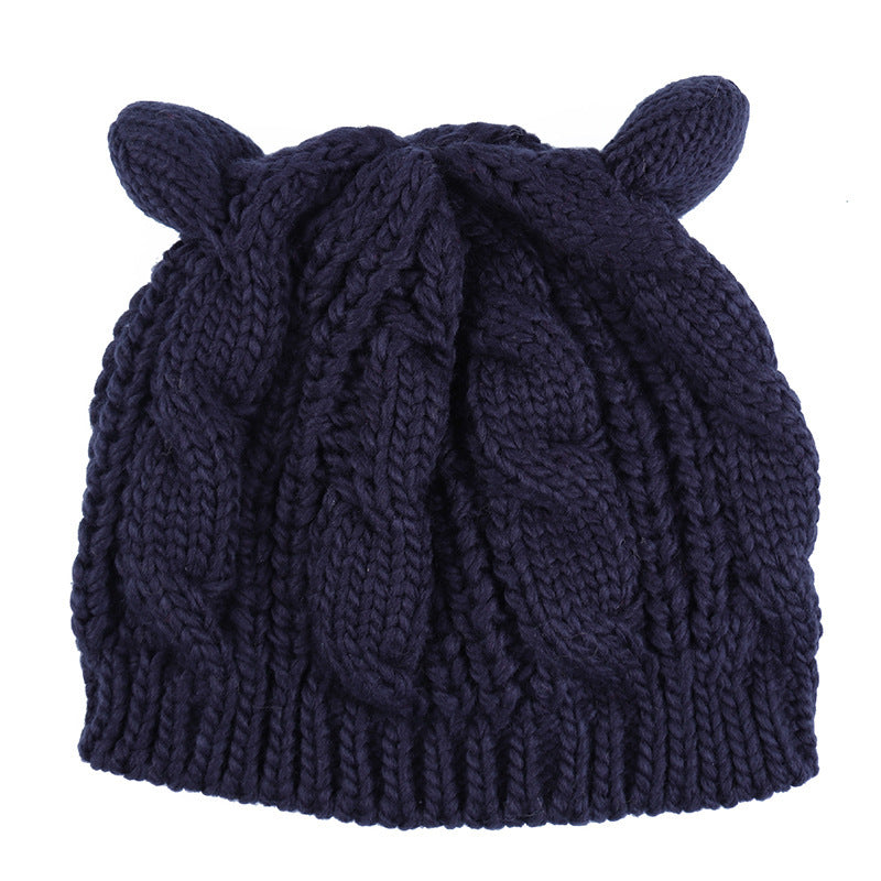 Women's Knitted Cat Ear Beanie