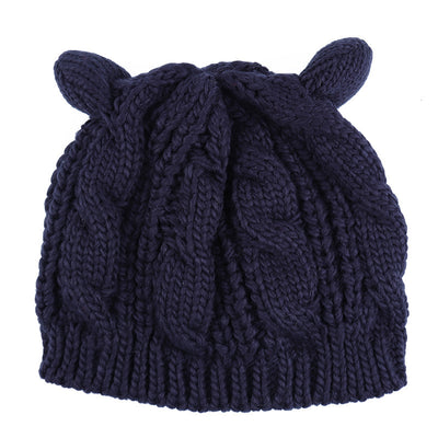 Women's Knitted Cat Ear Beanie
