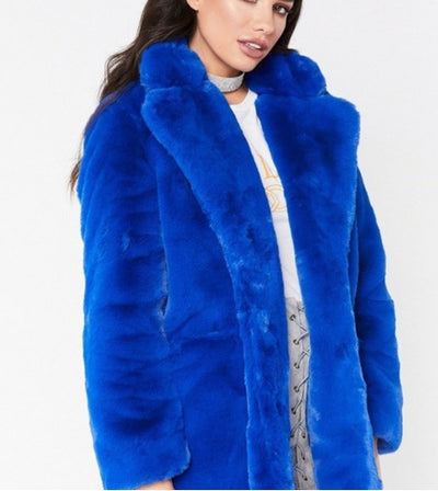 Women's Faux Fur Long Jacket