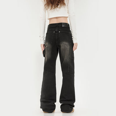 Women's Washed High Street Vintage Jeans
