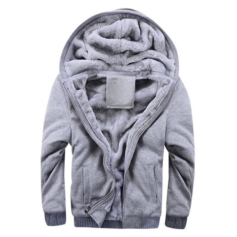 Men's Inner Wool Hooded Jacket