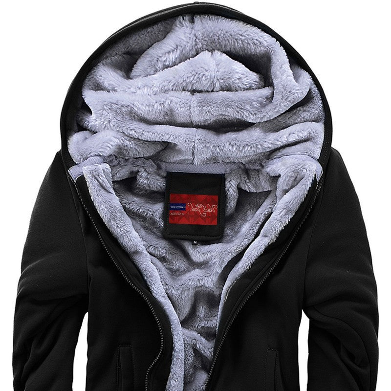 Men's Inner Wool Hooded Jacket