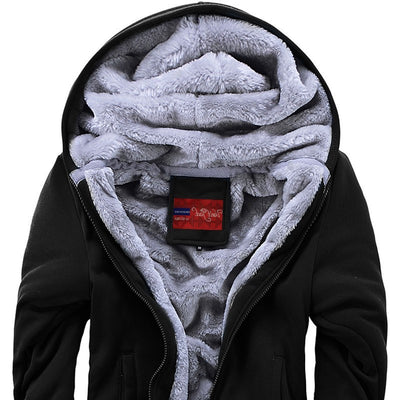 Men's Inner Wool Hooded Jacket