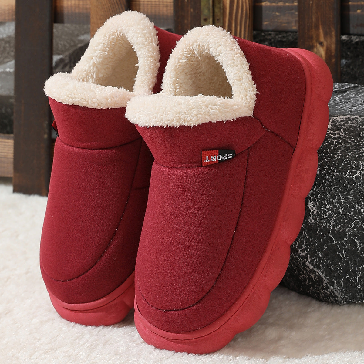 Winter Plush Cotton Slipper Shoes
