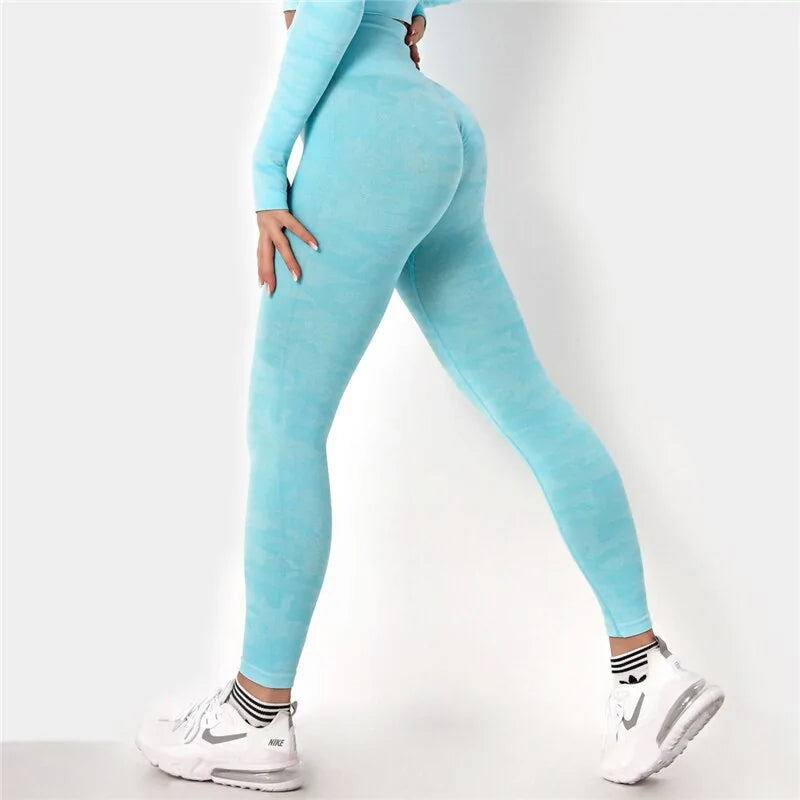 Women's Smear Print Yoga Leggings