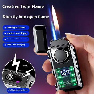 Creative Double Fire Smart Lighter
