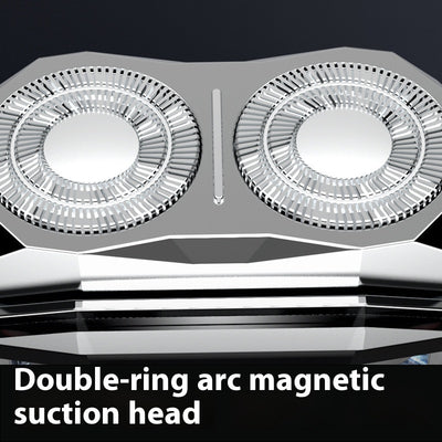 Mini Electric Shaver with Magnetic Suction and Double Cutter Head