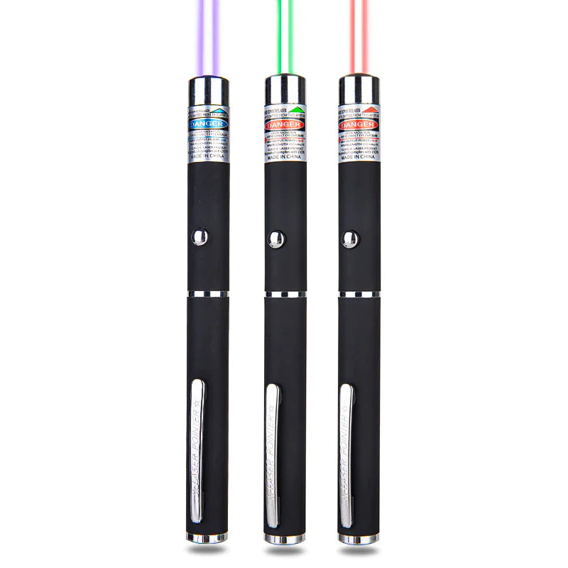 3 Packs 900Mile Laser Light Pointer Pen Green Blue Red Light Visible Beam Lazer